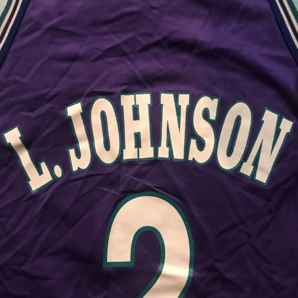 Larry Johnson 90’s vintage Charlotte Hornets - Picture 11 of 11
